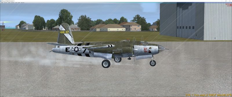 1 Ready to Dep. Hanger 3 at KMCF with B 26 Marauder
