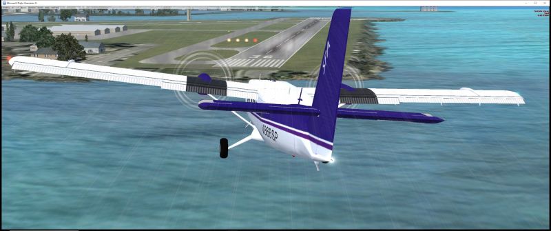 Landing on Rwy 36 to deliver supplies
