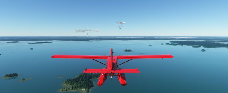 2 Flying Over Northern Lakes in Ontario