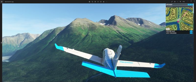 7 Hdg Eastward over the mountains from Kenai Lake in Alaska