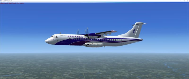 ATR 72 500 on it s way from Toronto to Charlottetown  PEI
